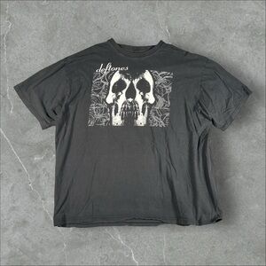 Vintage Deftones Shirt Men 2XL Black Y2K Nu Metal Skull 2000s Band Tee Rare Pony